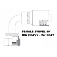 5/8 X 30MM Female 90° DIN (Heavy) 
